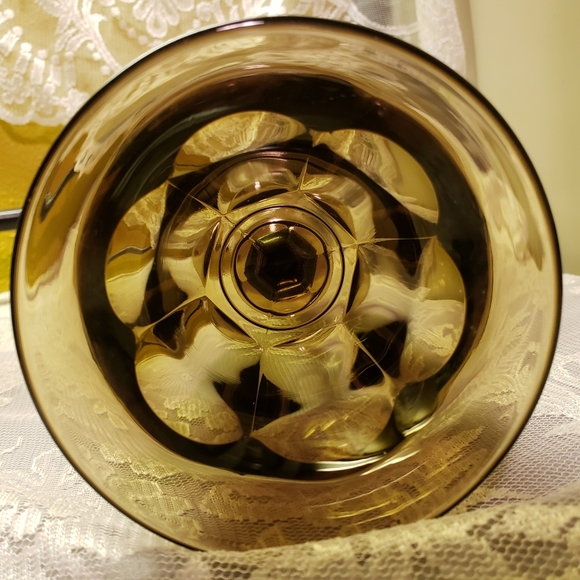 HOST PICK 💘 Vtg Noritake Gothic Black Smoke Glass Goblet Cup - Picture 6 of 6